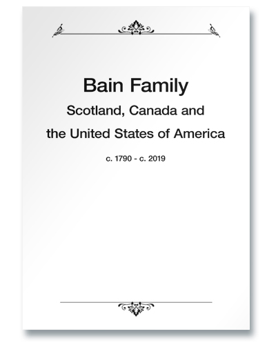 Bain Family History PDF click to open